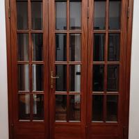 porta in legno e vetro 163 x 219