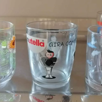 19 Bicchieri Nutella Vintage Anni 80 90 2000