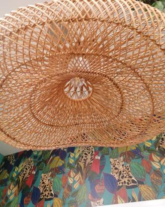 Lampadari ornamentali finti con foglie e fiori