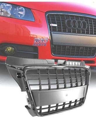 GRIGLIA AUDI A3 8P 8PA 08-12 LOOK S LINE NERO LUCI