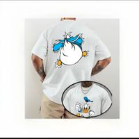 T-shirt con stampa paperino arrabbiato