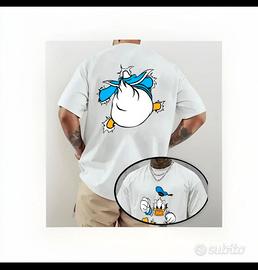 T-shirt con stampa paperino arrabbiato