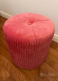 Pouf velluto a coste