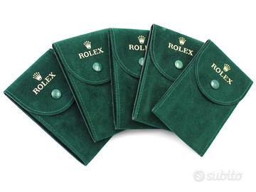 5 Pochette Rolex Colore Verde Originali