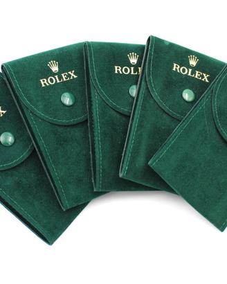 5 Pochette Rolex Colore Verde Originali