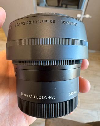 Sigma 56mm F1.4 DC DN attacco sony E-mount