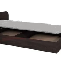 Letto una piazza e mezzo con contenitore wenghè