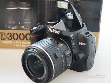 NIKON D3000 +NIKON 18-55 STABILIZZATO IN PROMO