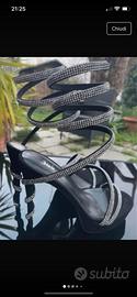 Tacchi con plateau e strass
