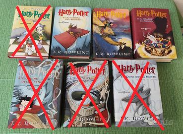 Collezione libri Harry Potter 2-3-4 Salani