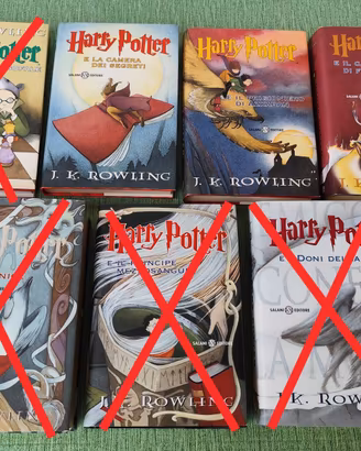 Collezione libri Harry Potter 2-3-4 Salani