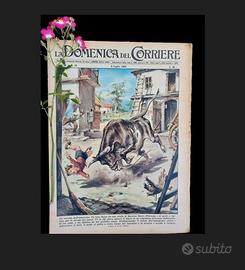 La Domenica del Corriere 8 luglio 1956 D'Annunzio