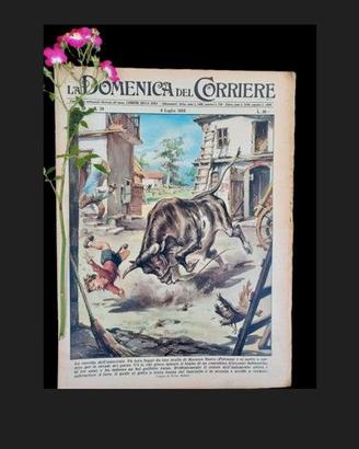 La Domenica del Corriere 8 luglio 1956 D'Annunzio