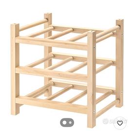 Tavolo allungabile bianco + portabottiglie