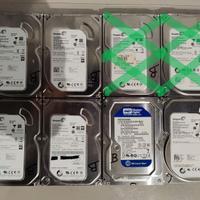 Lotto 6 Hard Disk Interni PC Desktop 3,5 500-250GB