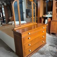 Como 4 cassetti con specchio in legno