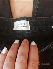 jeans vicolo neri gamba dritta lavaggio scuro