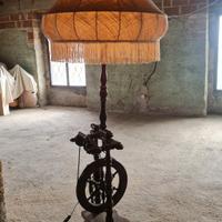 piantana /lampada legno