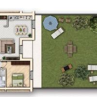 Bilocale con giardino a Carnago