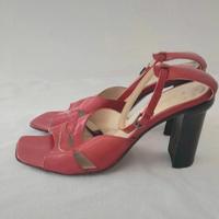 Alberto Fermani Sandali rossi tacco 9, TG.37 /37.5