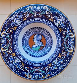 Maiolica di Faenza.40cm co. Bollino rosso (Ente )