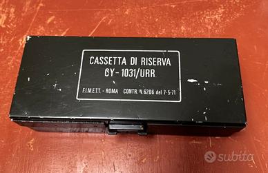 Cassetta valvole radio militare