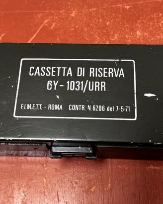 Cassetta valvole radio militare
