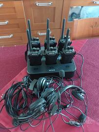 walkie talkie con auricolari