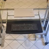 Scrivania in cristallo alto desiner