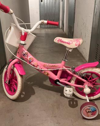 Bici bambina con rotelle