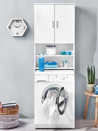 Mobile salvaspazio per lavatrice - Bianco