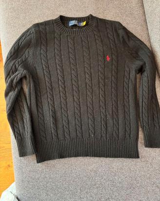 Maglione polo ralph lauren nero oroginale