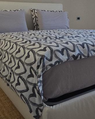 letto +materasso +comodini+topper 