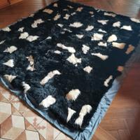 Coperta caldissima di colore avion/bianco e nero. 