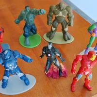 Set 7 Action Figure personaggi vari Marvel 6/7 cm