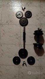 Coppia di Manubri con 8Kg di pesi ciascuno