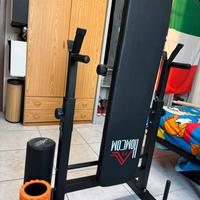 Panca allenamento con Dip e attrezzi stretching