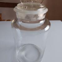 Antico vaso Albarello in vetro 