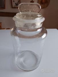 Antico vaso Albarello in vetro 