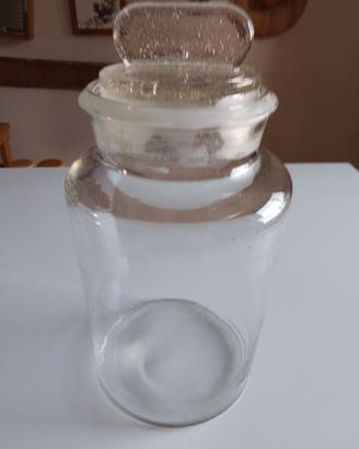 Antico vaso Albarello in vetro 