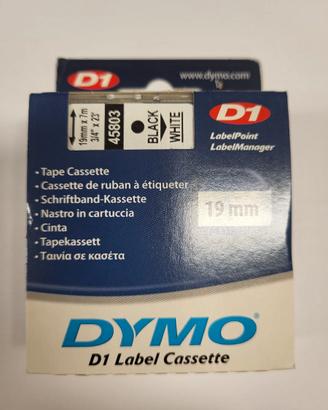 Cartuccia Nastro Dymo 45803 19 mm. Black/White