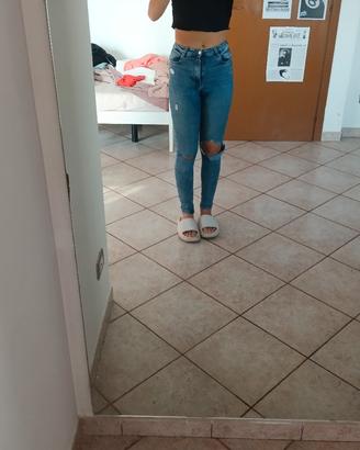 jeans skinny strappato ragazza Tally weijl