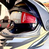 Casco SMK Titan Slick Blu GL153 tg S- 55 cm.