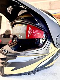 Casco SMK Titan Slick Blu GL153 tg S- 55 cm.