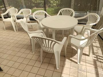 TAVOLO CON POLTRONCINE SEDIE DA TERRAZZO, GIARDINO