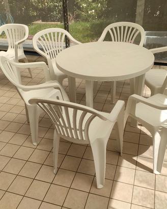 TAVOLO CON POLTRONCINE SEDIE DA TERRAZZO, GIARDINO