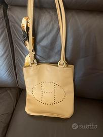 Borsa in pelle, color nocciola