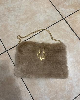 Pochette VG in ecopelliccia beige - come nuova