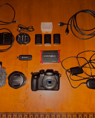 Lumix GH5 + 12-60 + camlink 4k + video cap. +dummy