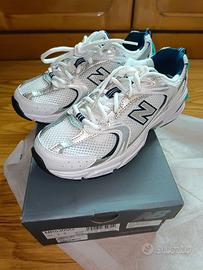 Originali_New Balance 530 White Silver Navy N.39.5